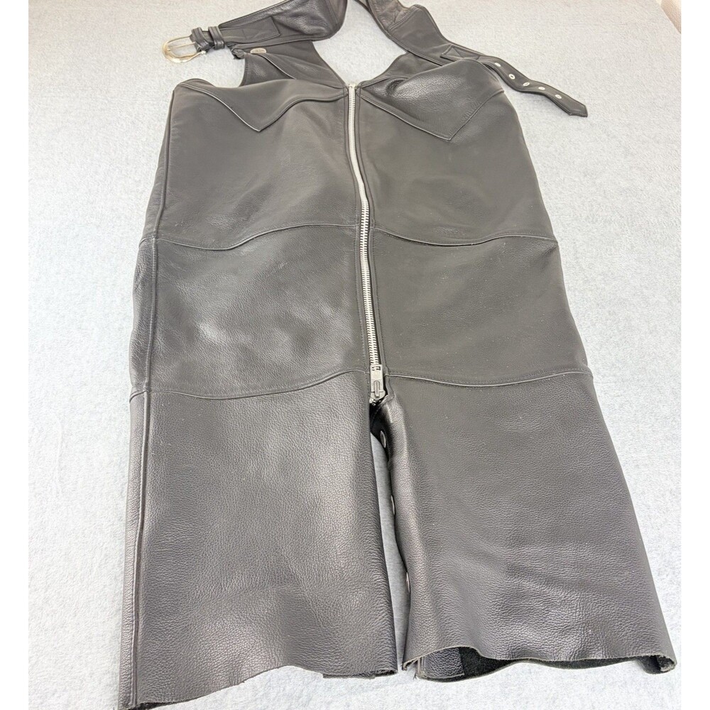 HARLEY-DAVIDSON Women’s DELUXE Leather Motorcycle CHAPS Black S 98097-06VW